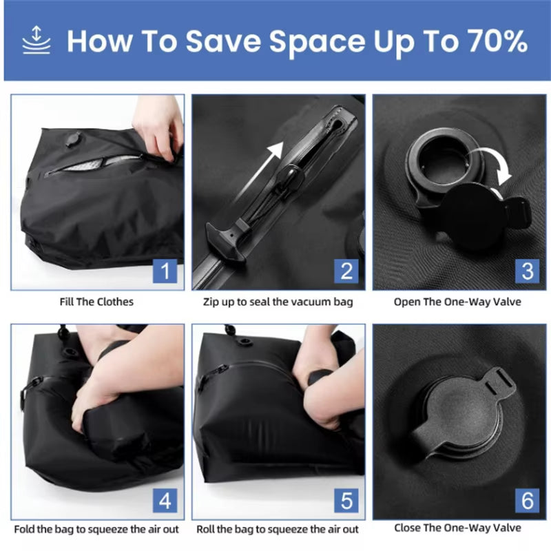 Vacuum Compression Bag Travel Luggage Vacuum Storage Bag Clothing Waterproof and Dustproof Air Bag Storage Compression Bag